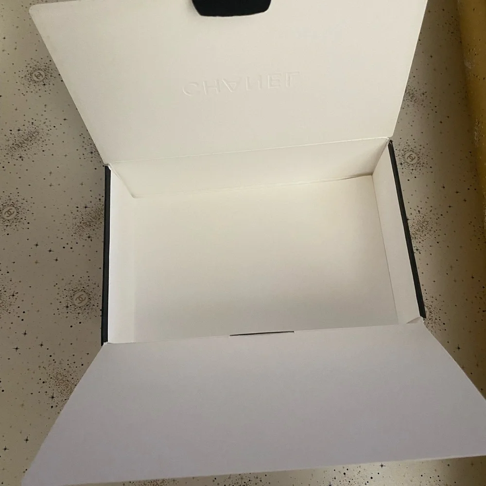 Boxes & 9’ Roll CHANEL Gold and White Star Luxury Gift Wrap